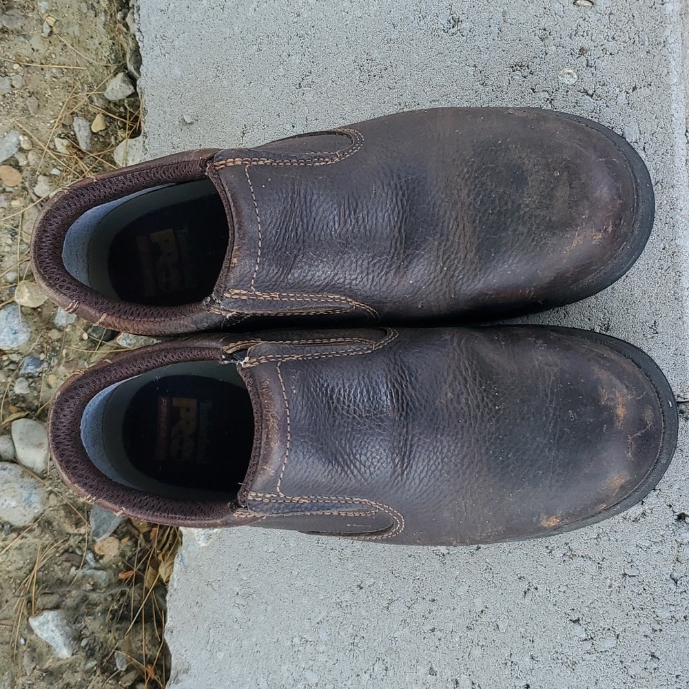 Timberland Pro 53534 TiTAN Slip-On Safety Toe Shoe Men's Size 9 M - Picture 2 of 8